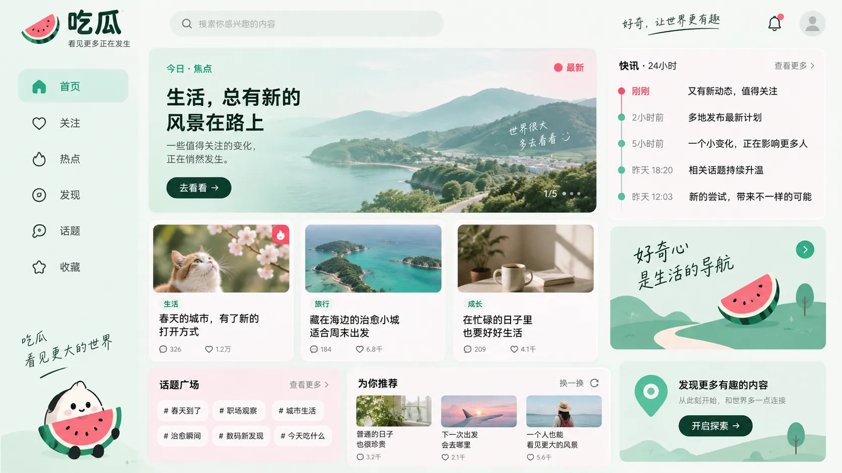 热点摘要阅读视觉图